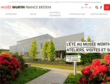 Tablet Screenshot of musee-wurth.fr